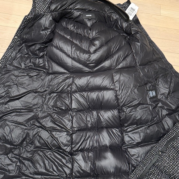 Mackage Black Wool Coat with Belt - Picture 15 of 17